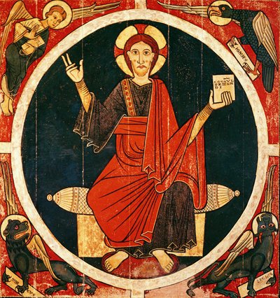 Christ in Majesty by Spanish School